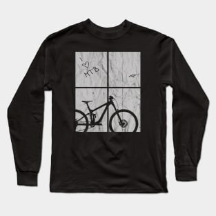 mountain bike mtb gift cycling biker cyclist bicycle outdoor Long Sleeve T-Shirt